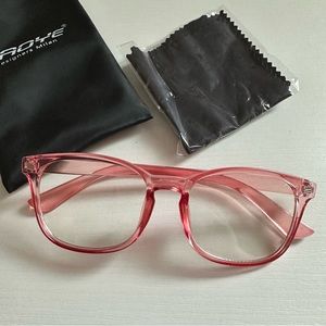 NEW Blue light glasses pink frame